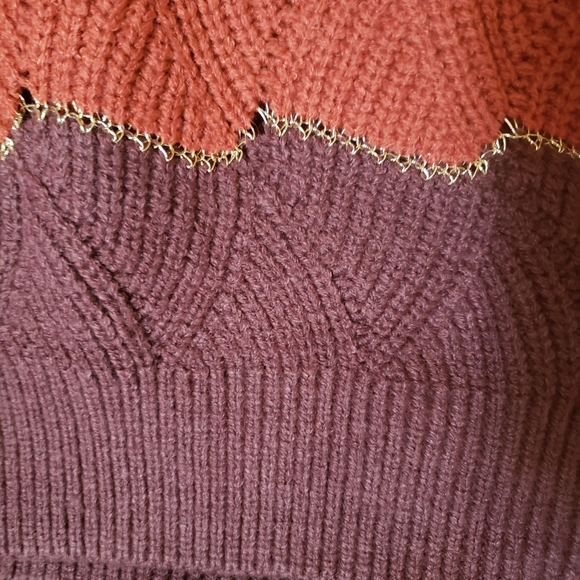 Drop Shoulder V Neck Sweater - Picture 5 of 7